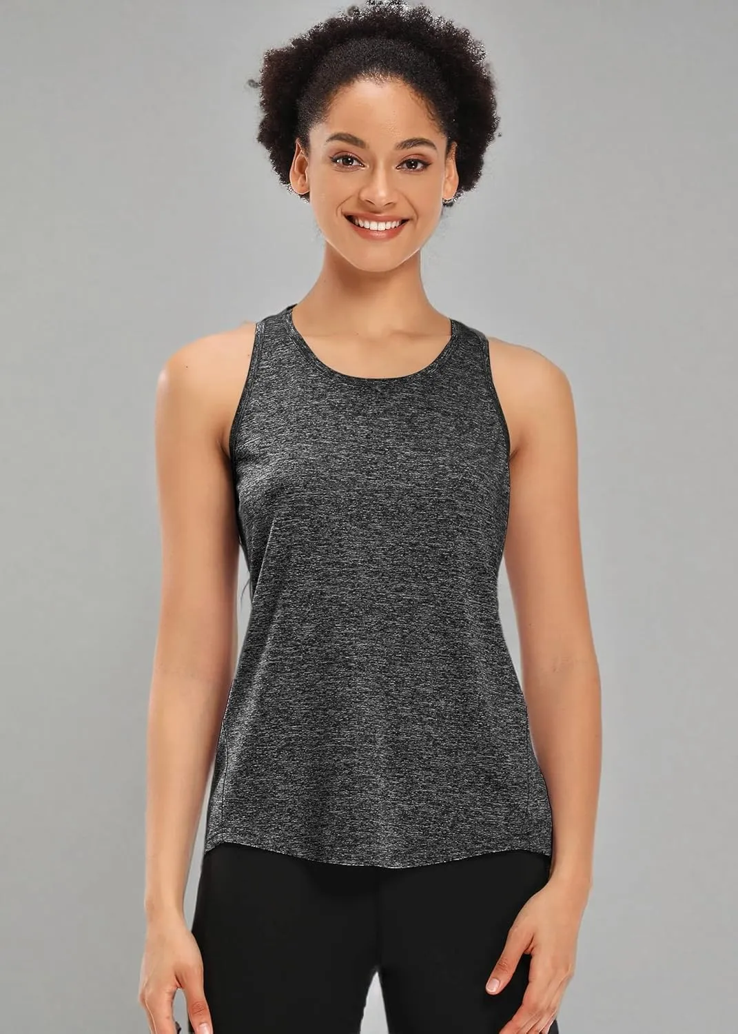 Muzniuer Womens Workout Tops Yoga Tank Tops-Sleeveless Exercise Athletic Gym Sport Shirts Racerback Tank Tops