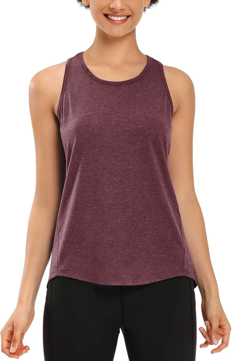 Muzniuer Womens Workout Tops Yoga Tank Tops-Sleeveless Exercise Athletic Gym Sport Shirts Racerback Tank Tops