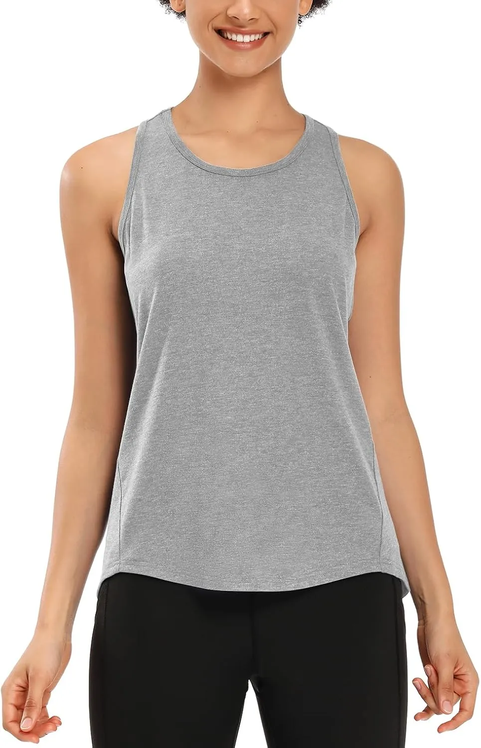 Muzniuer Womens Workout Tops Yoga Tank Tops-Sleeveless Exercise Athletic Gym Sport Shirts Racerback Tank Tops