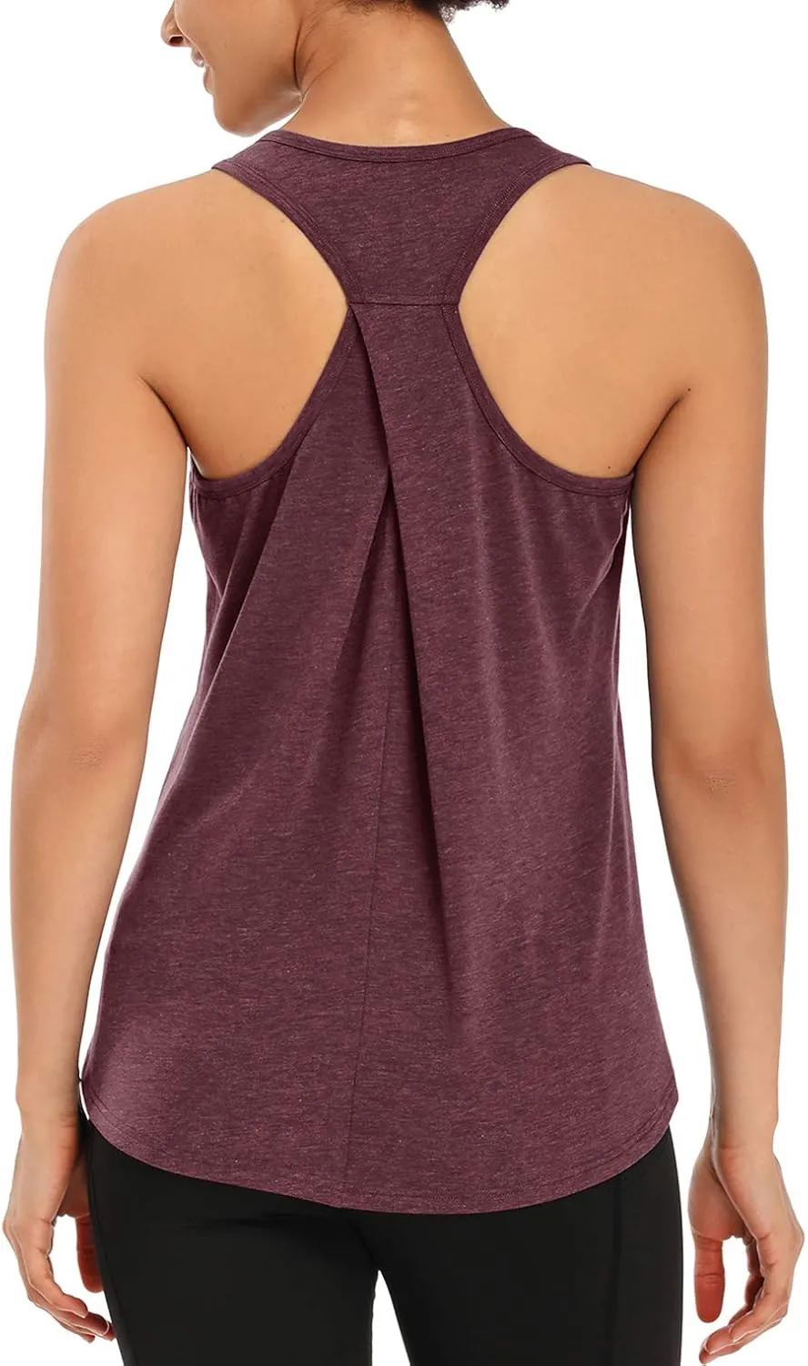 Muzniuer Womens Workout Tops Yoga Tank Tops-Sleeveless Exercise Athletic Gym Sport Shirts Racerback Tank Tops