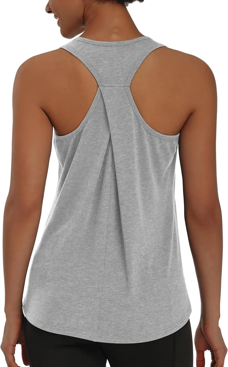 Muzniuer Womens Workout Tops Yoga Tank Tops-Sleeveless Exercise Athletic Gym Sport Shirts Racerback Tank Tops