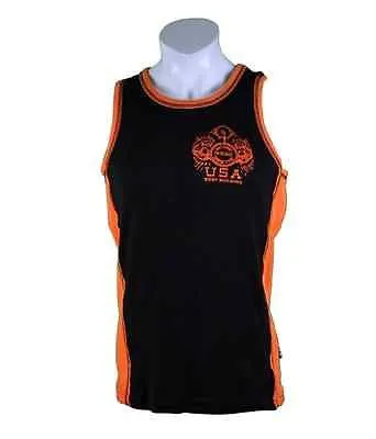 NPC Interlock Ribbed Tank Top Bodybuilding Wear Gym Clothing