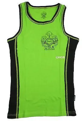 NPC Interlock Ribbed Tank Top Bodybuilding Wear Gym Clothing