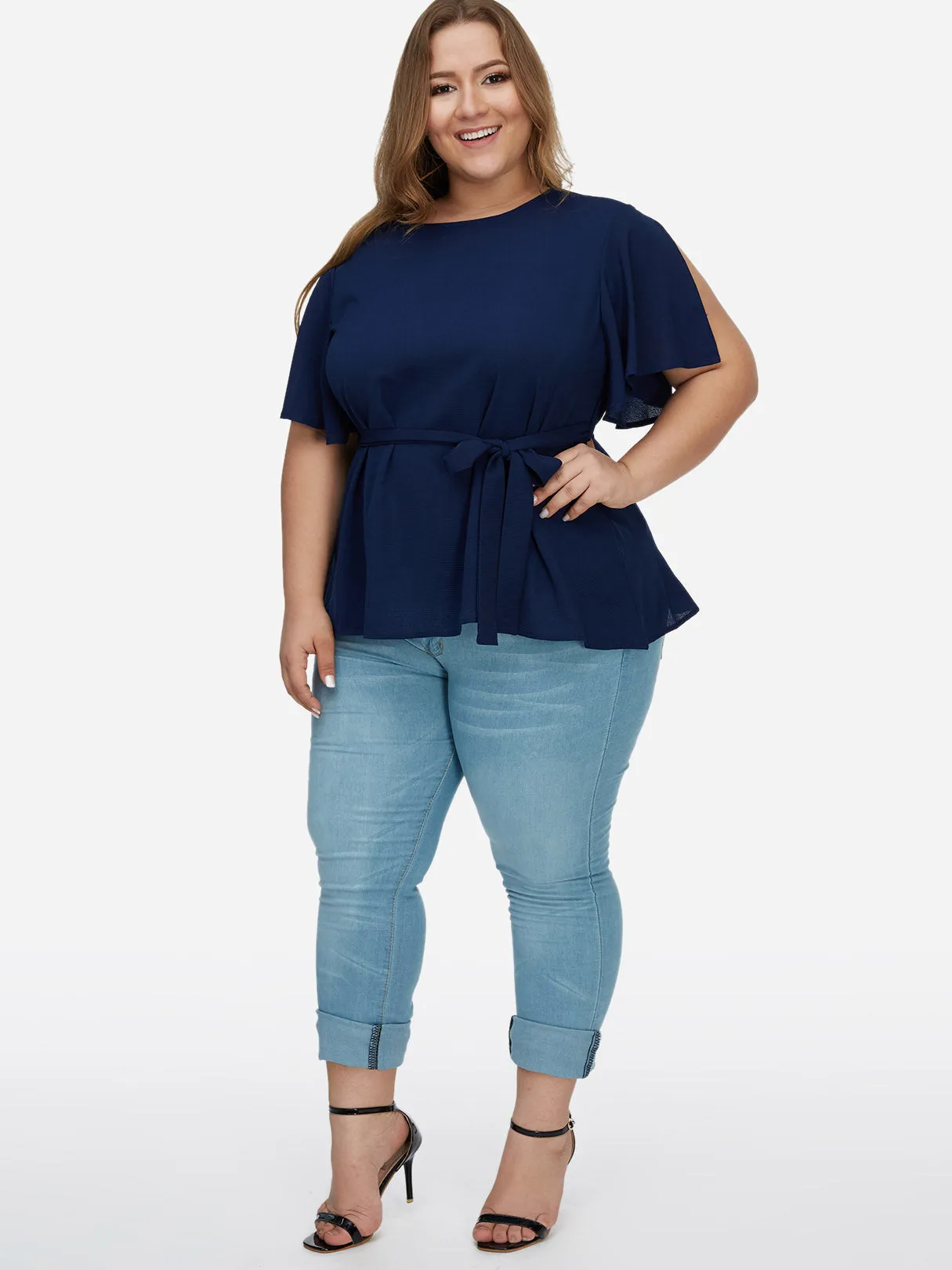 OEM ODM Round Neck Plain Short Sleeve Oversized Tops