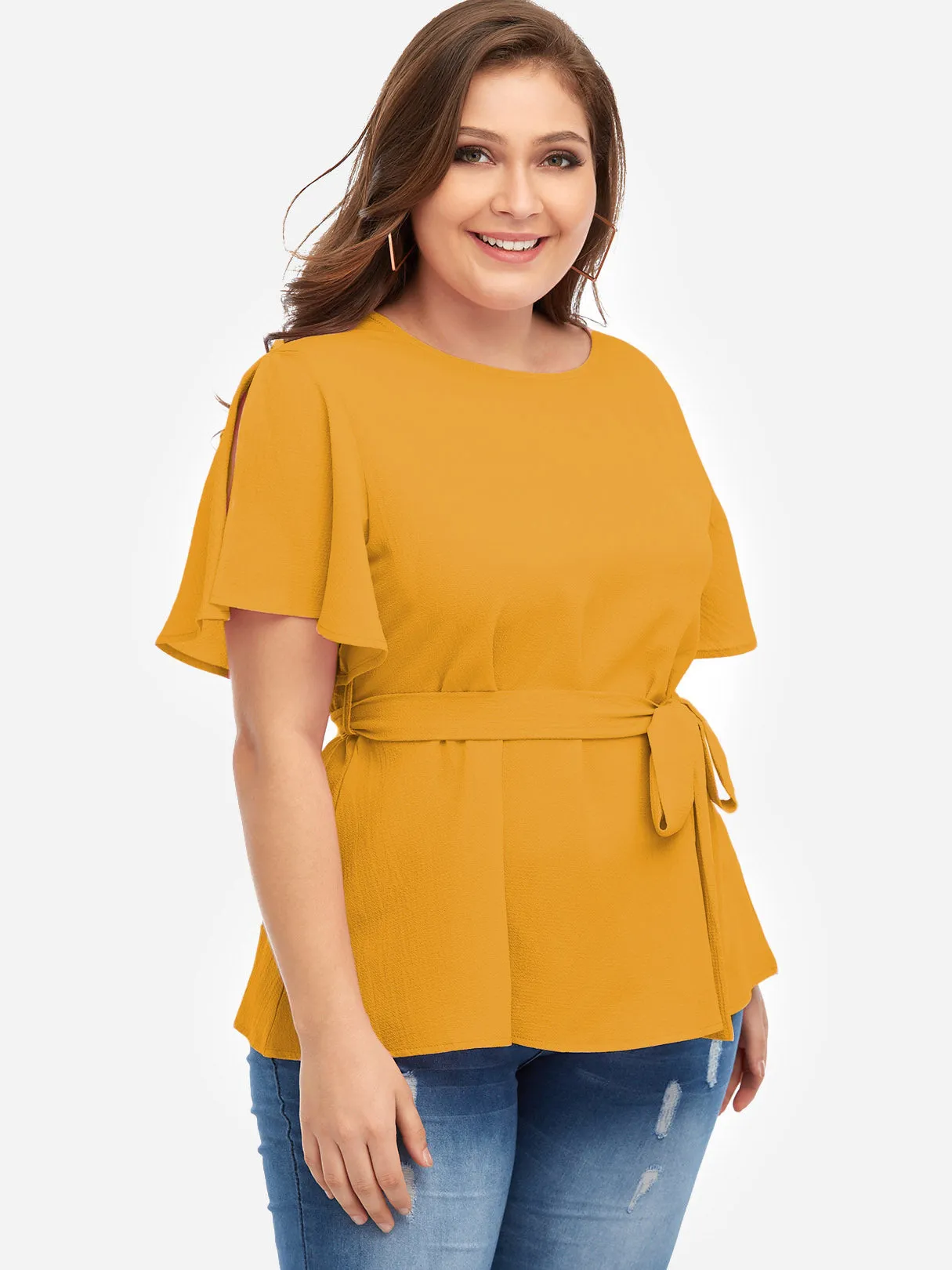 OEM ODM Round Neck Plain Short Sleeve Oversized Tops