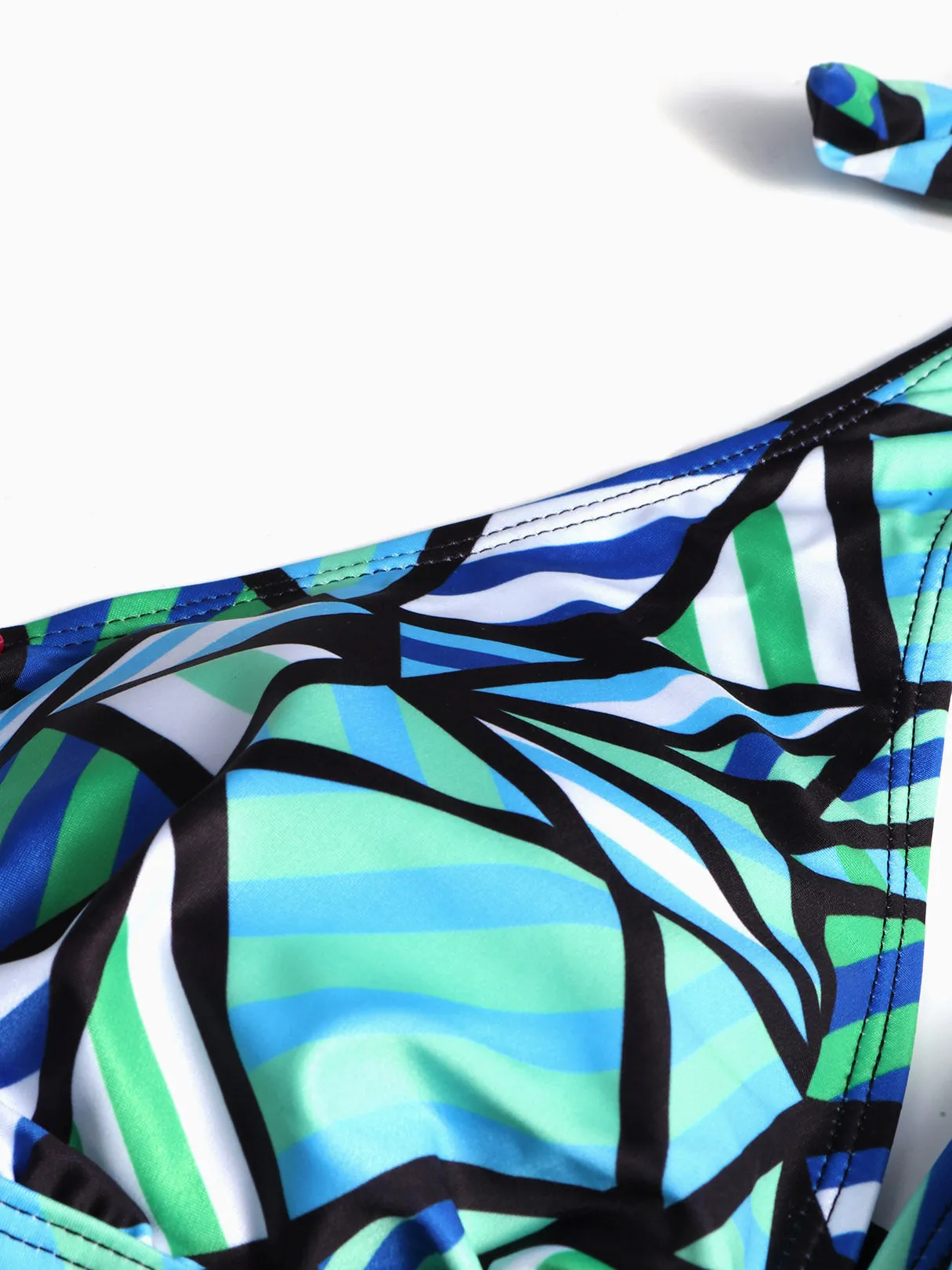 OEM ODM V-Neck Geometrical Backless Sleeveless Plus Size Swimwear
