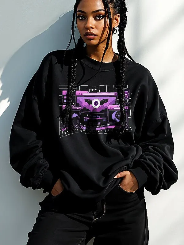 Pastel Goth Menu Screen Graphic Sweatshirt