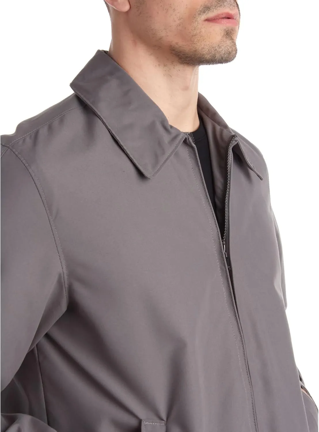 Perry Ellis Mens Golf Jacket - Lightweight Microfiber Windbreaker Full Zip Water-Resistant Rain Jacket for Men (Sizes: S-3XL)