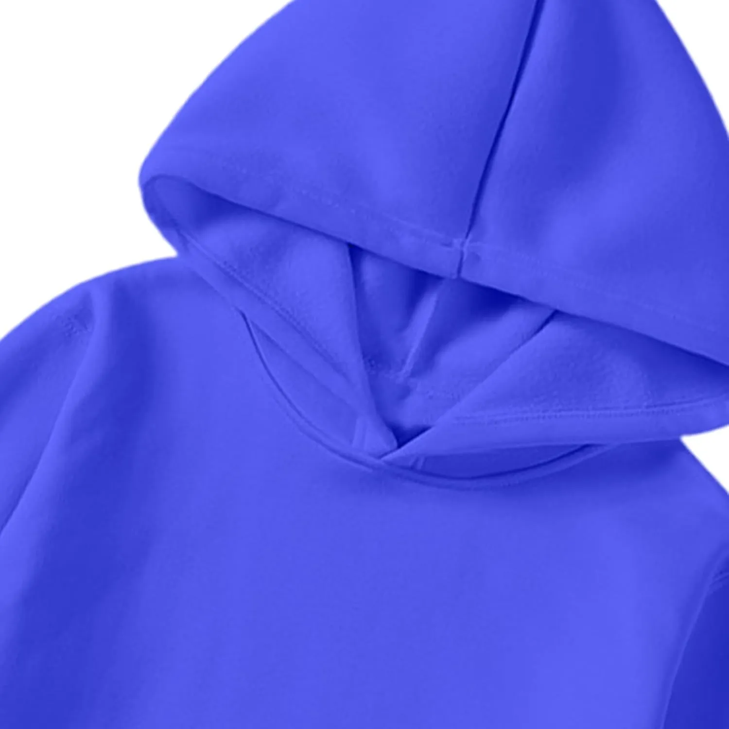 Plain Hoodie for Men Lightweight Fleece Lined Hooded Sweatshirt Casual Long Sleeve Crewneck Pullover Sweatshirt