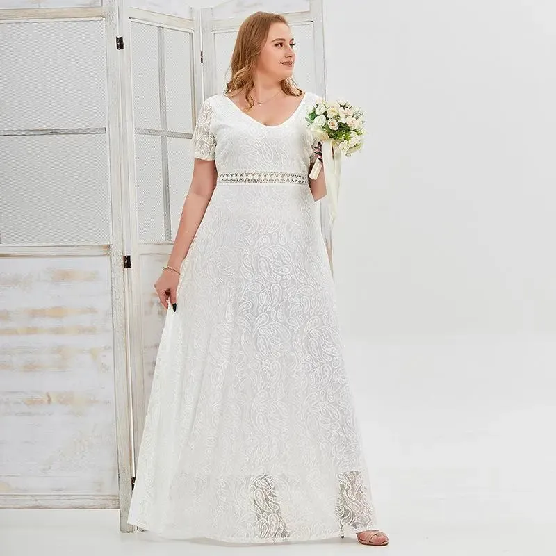 Plus Size Boho Wedding Dress