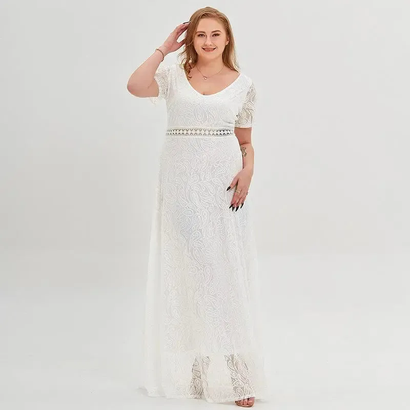 Plus Size Boho Wedding Dress