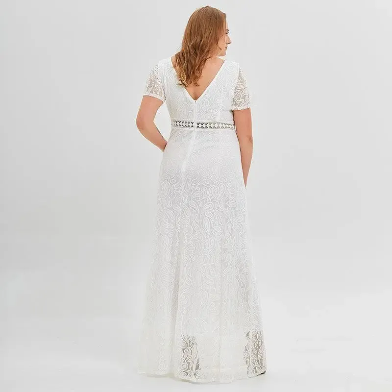 Plus Size Boho Wedding Dress