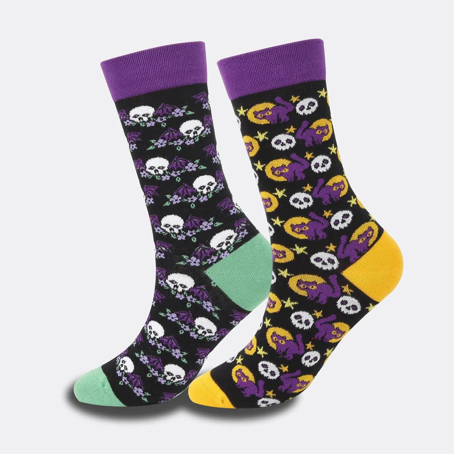 Plus Size Creative Halloween Crew Socks(4 Pairs)