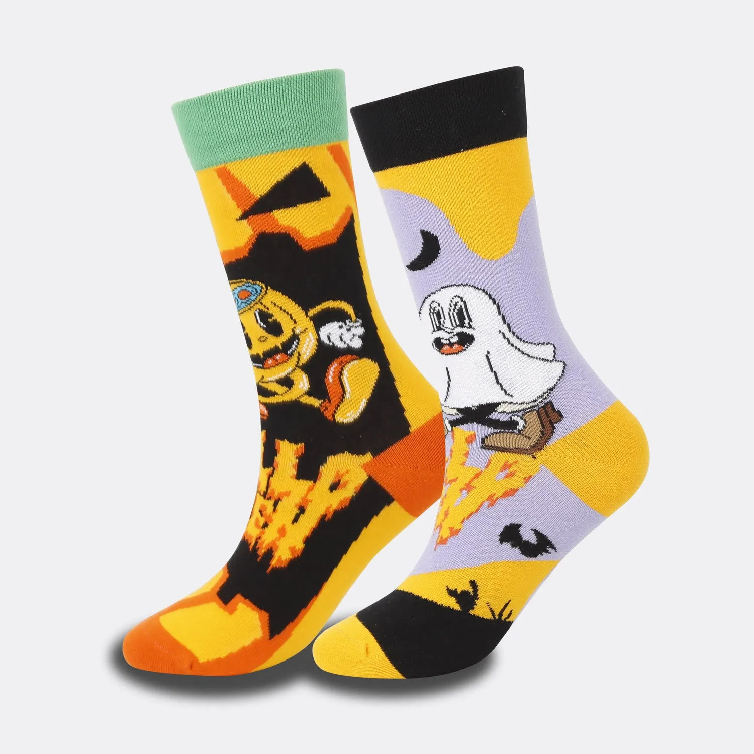 Plus Size Creative Halloween Crew Socks(4 Pairs)