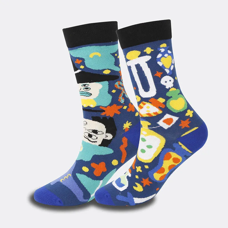 Plus Size Creative Halloween Crew Socks(4 Pairs)