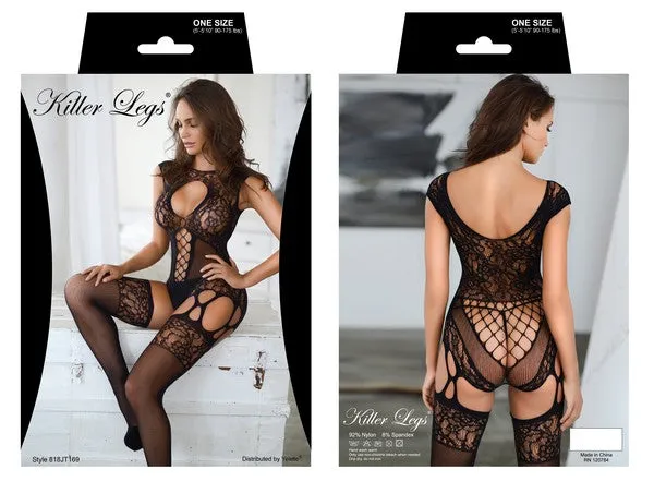 Plus Size Lace Dreams Fishnet Bodystocking