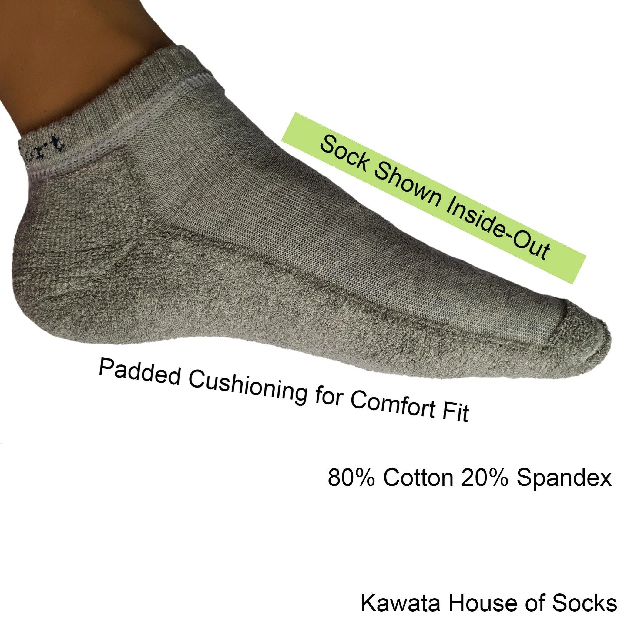 Plus Size Padded Sport Socks