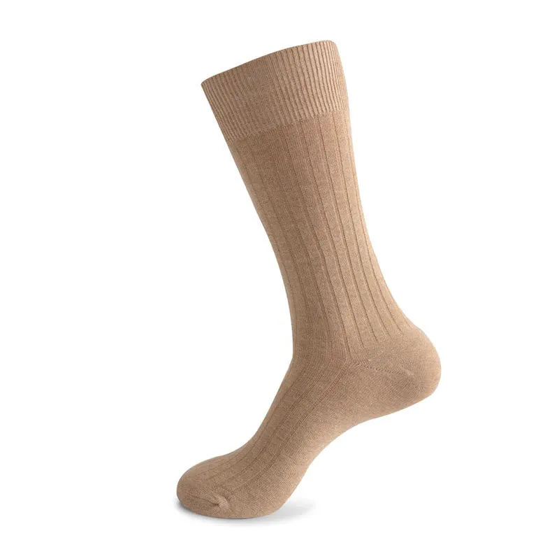 Plus Size Solid Stripes Crew Socks(3 Pairs)