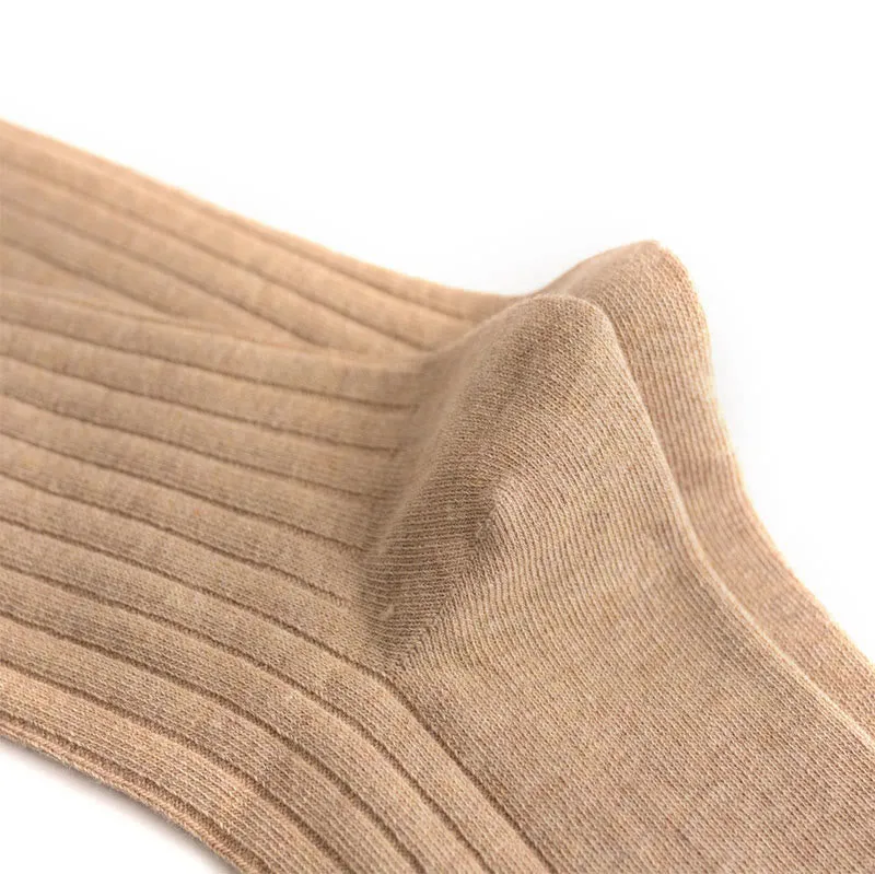 Plus Size Solid Stripes Crew Socks(3 Pairs)