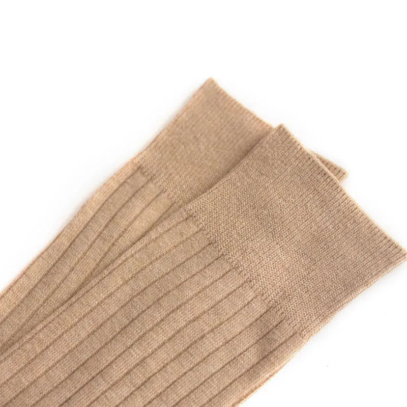 Plus Size Solid Stripes Crew Socks(3 Pairs)