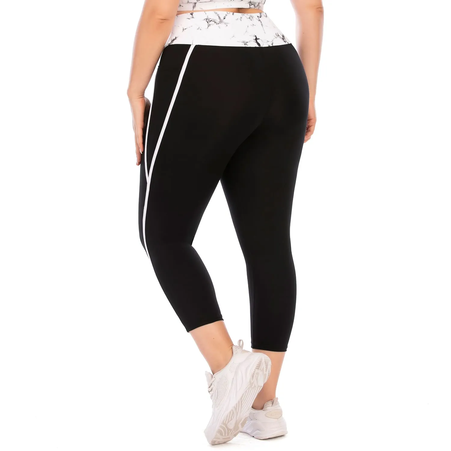 Plus Size Yoga Clothes for Women High Waist Leggings