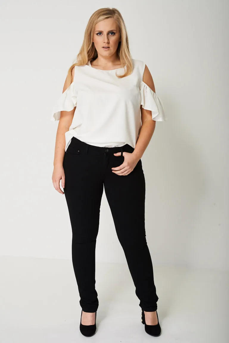PLUS Skinny Jeans in Clean Black Ex-Branded