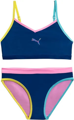 PUMA Girls' Two Piece Bathing Suit, Bikini Swimsuit, Quick Dry