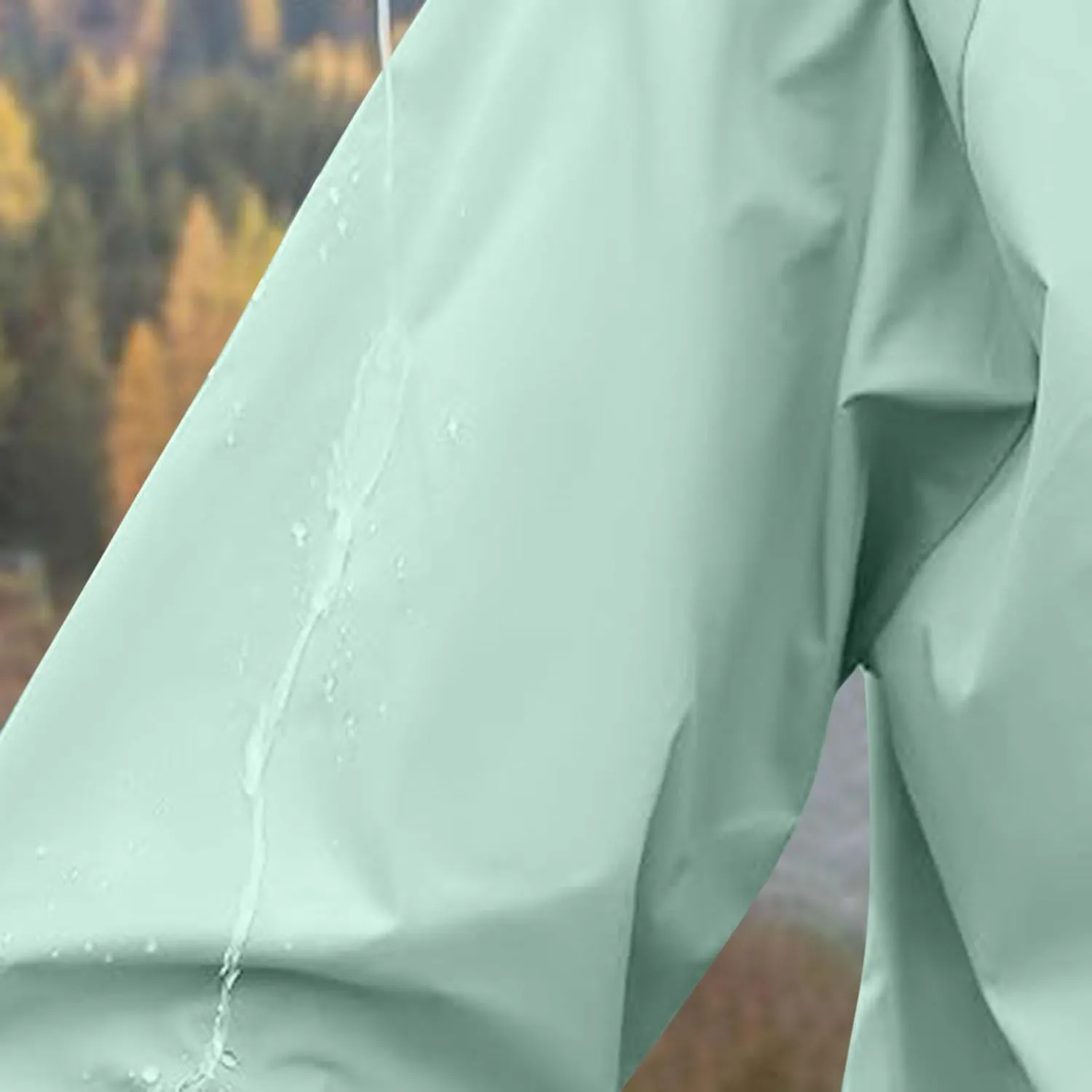 Rain Jacket for Women Waterproof Lightweight Hooded Raincoat for Hiking Travel Outdoor Casual Loose Jackets Coats