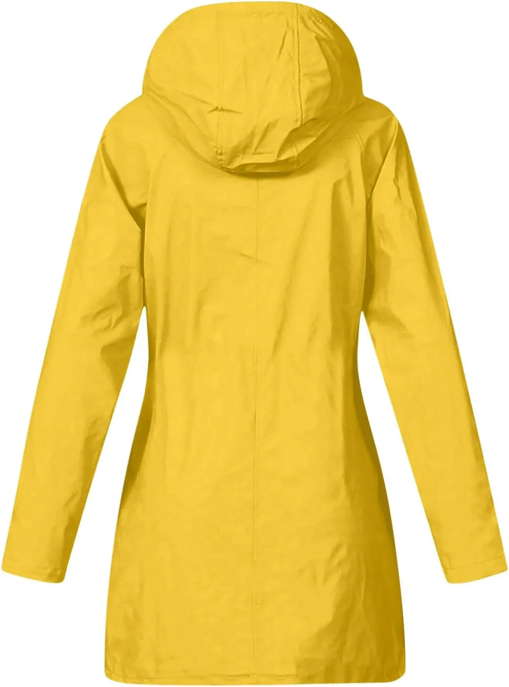 Rain Jacket for Women Windproof with Hood Long Hooded Trench Coats Lined Windbreaker Travel Jacket