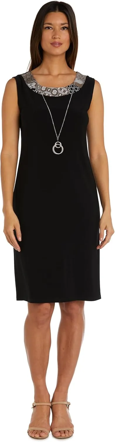 R&M Richards Womens 2PC Printed Two Piece Dress