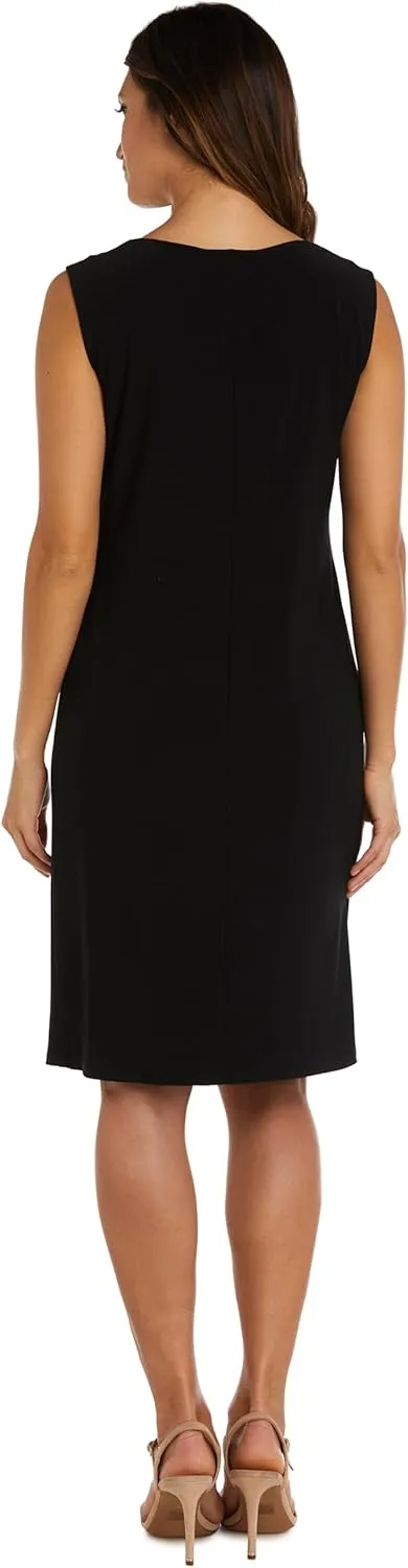 R&M Richards Womens 2PC Printed Two Piece Dress
