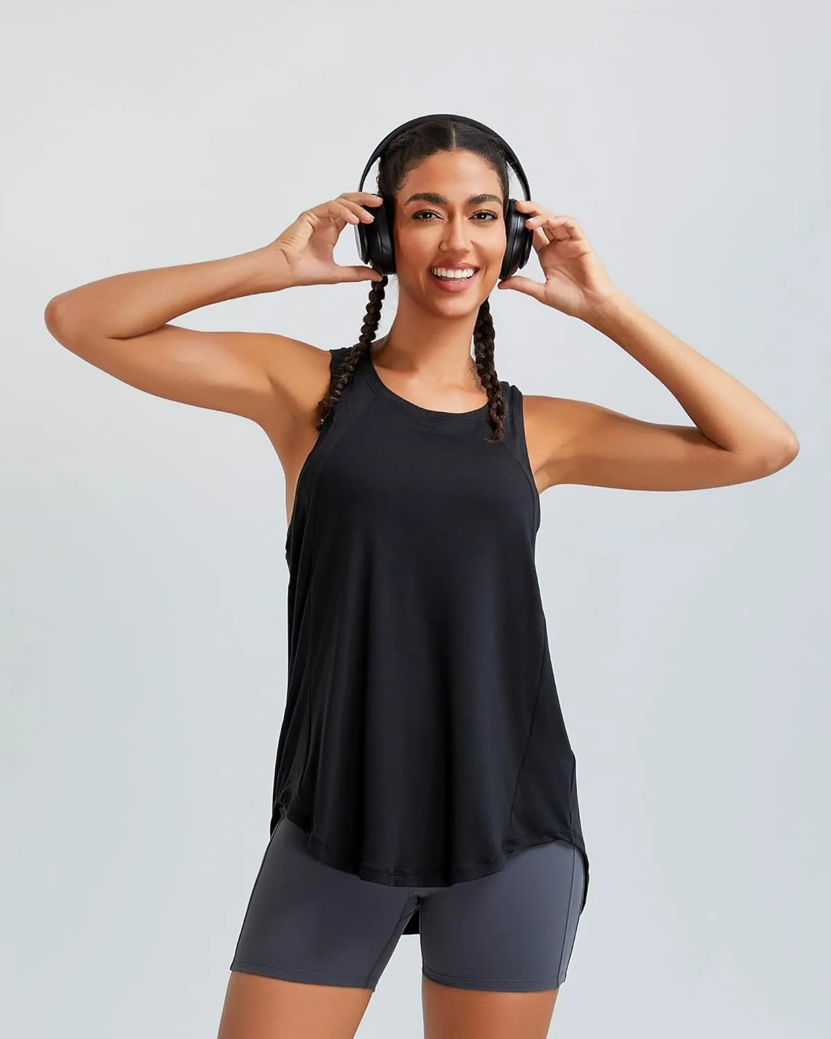 RUNNING GIRL Womens Workout Tops for Women Racerback Tank Tops Mesh Yoga Shirts Athletic Tank Tops Sleeveless Gym Clothes