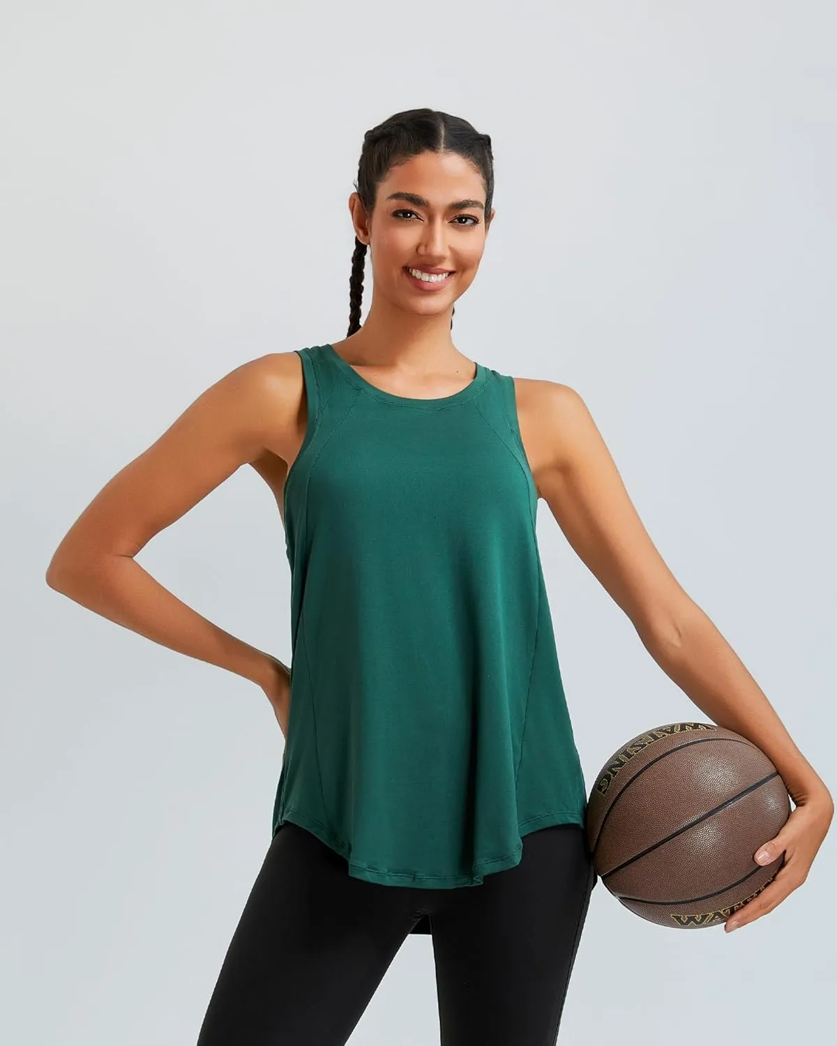RUNNING GIRL Womens Workout Tops for Women Racerback Tank Tops Mesh Yoga Shirts Athletic Tank Tops Sleeveless Gym Clothes