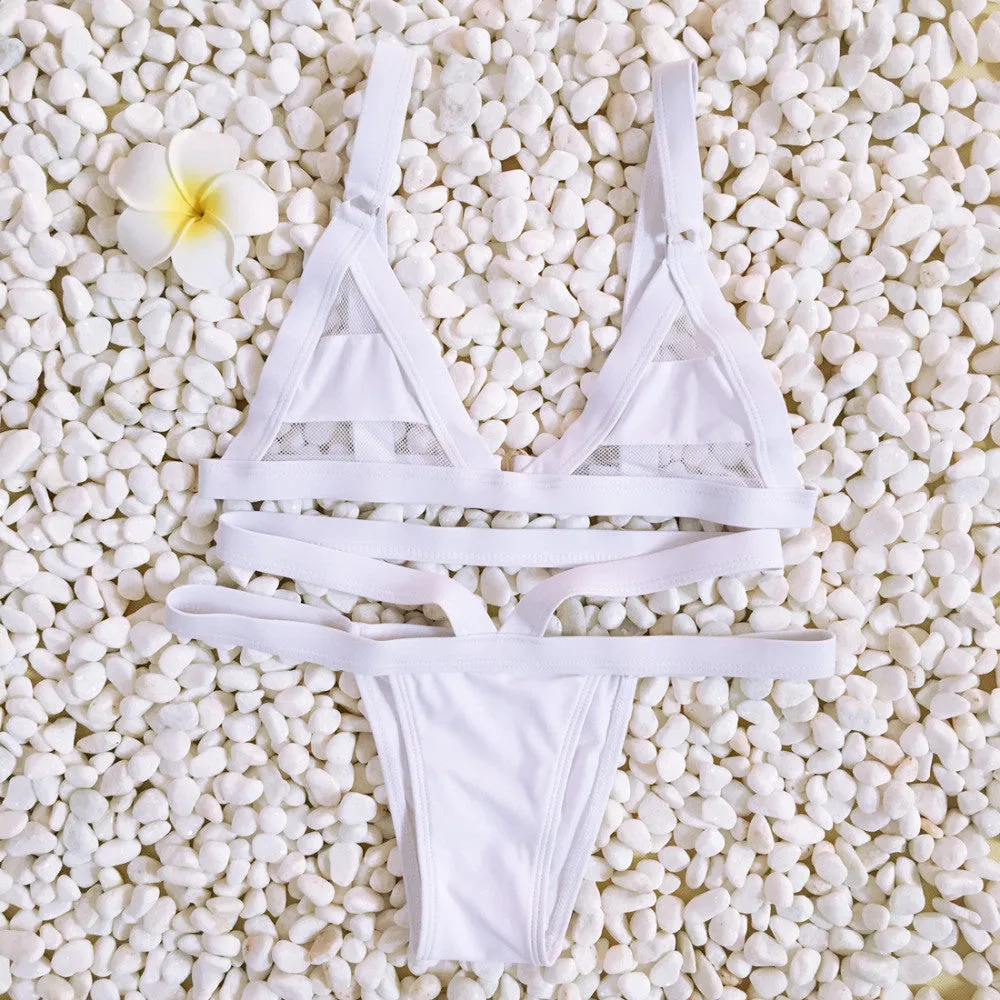 Sexy Mesh Women's Bikini Set