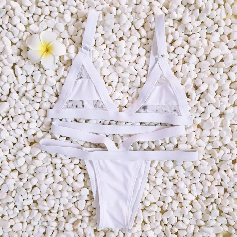 Sexy Mesh Women's Bikini Set