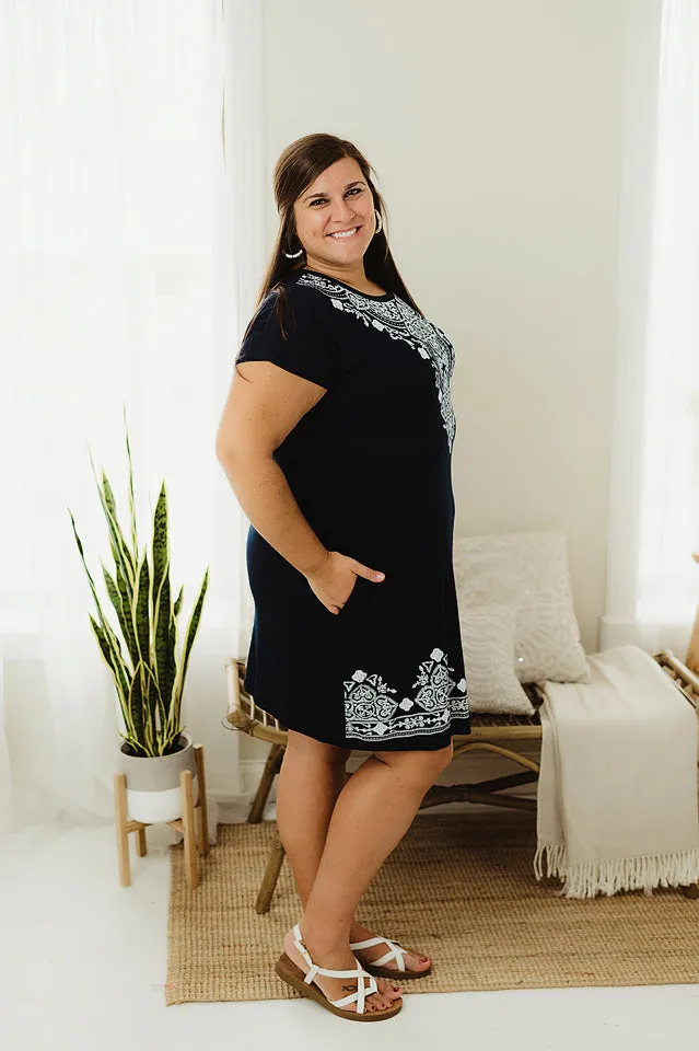 Short Damask Dress