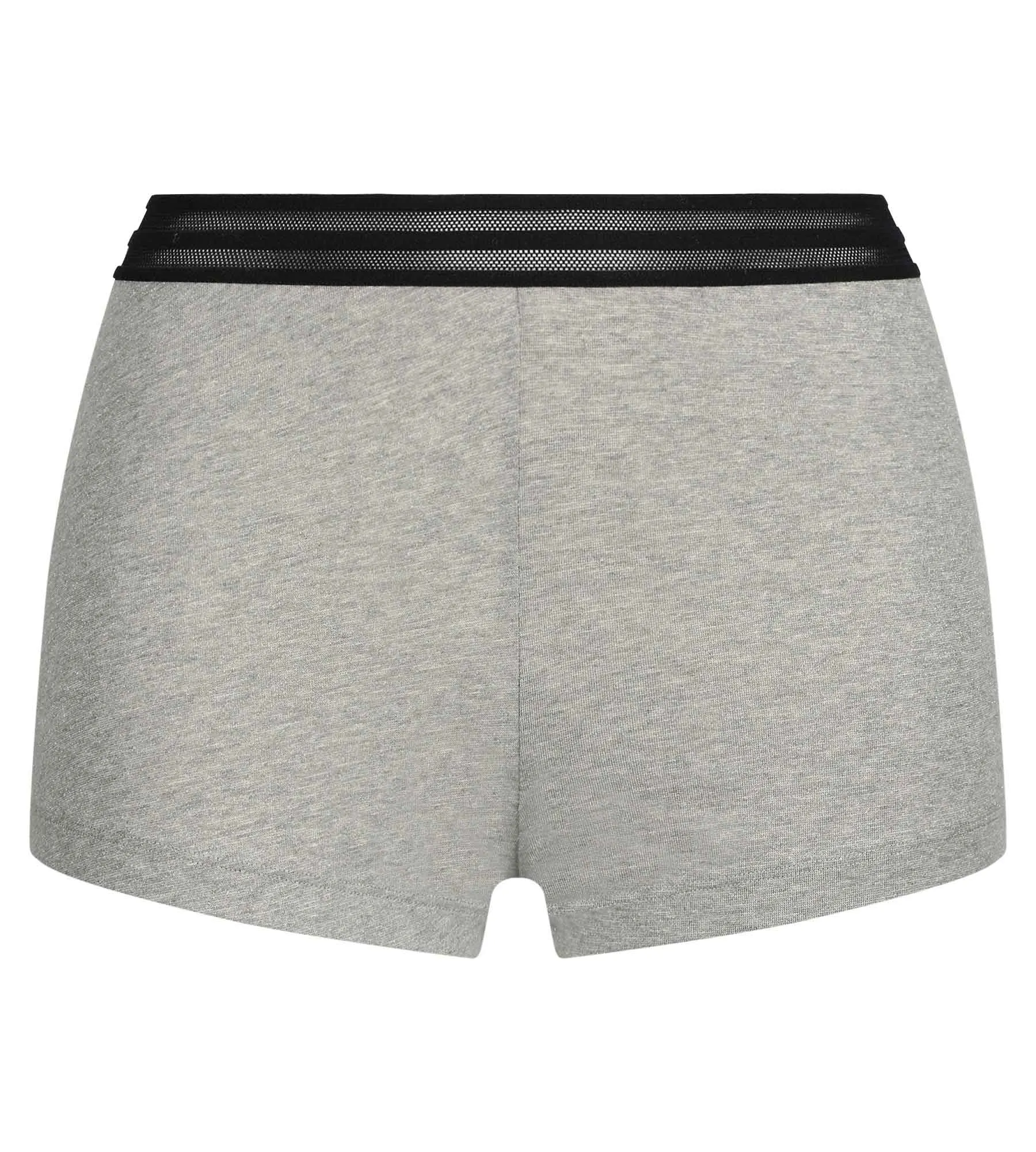 Shorty femme en jersey de coton gris à paillettes Dim Jersey Sparkle