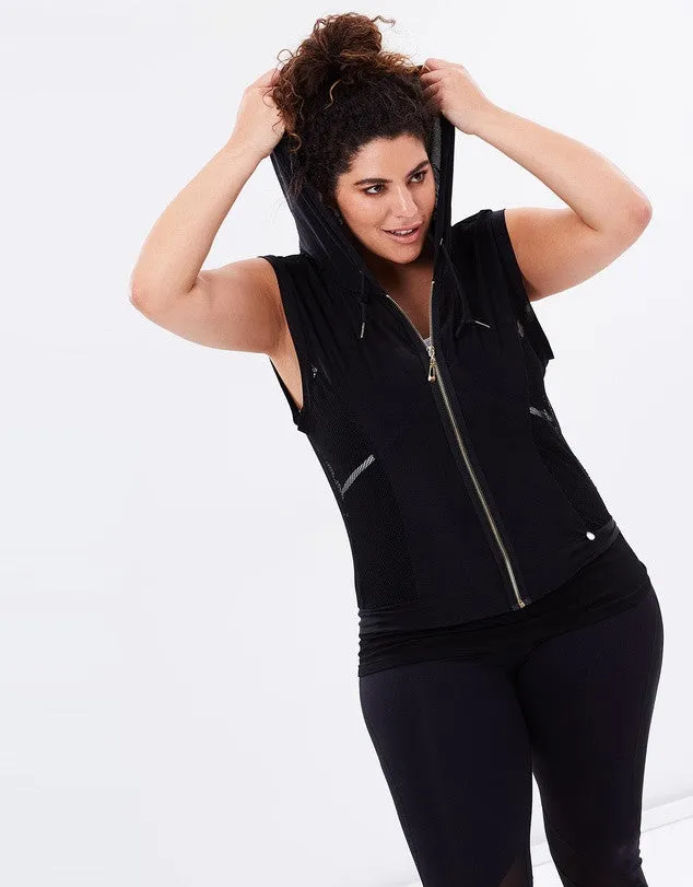 Slingback Mesh Hoodie