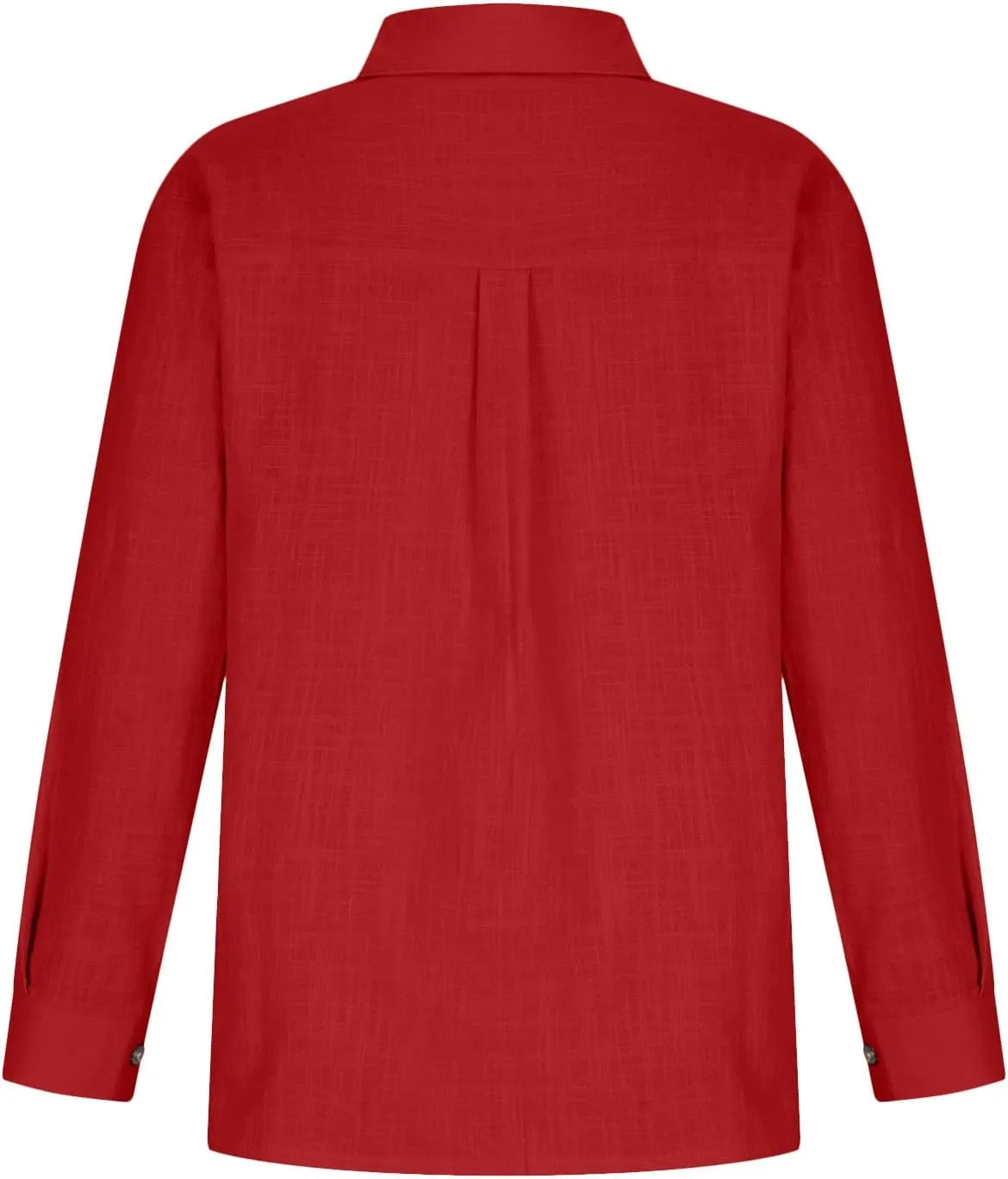 SMIDOW Womens Cotton Linen Button Down Shirt