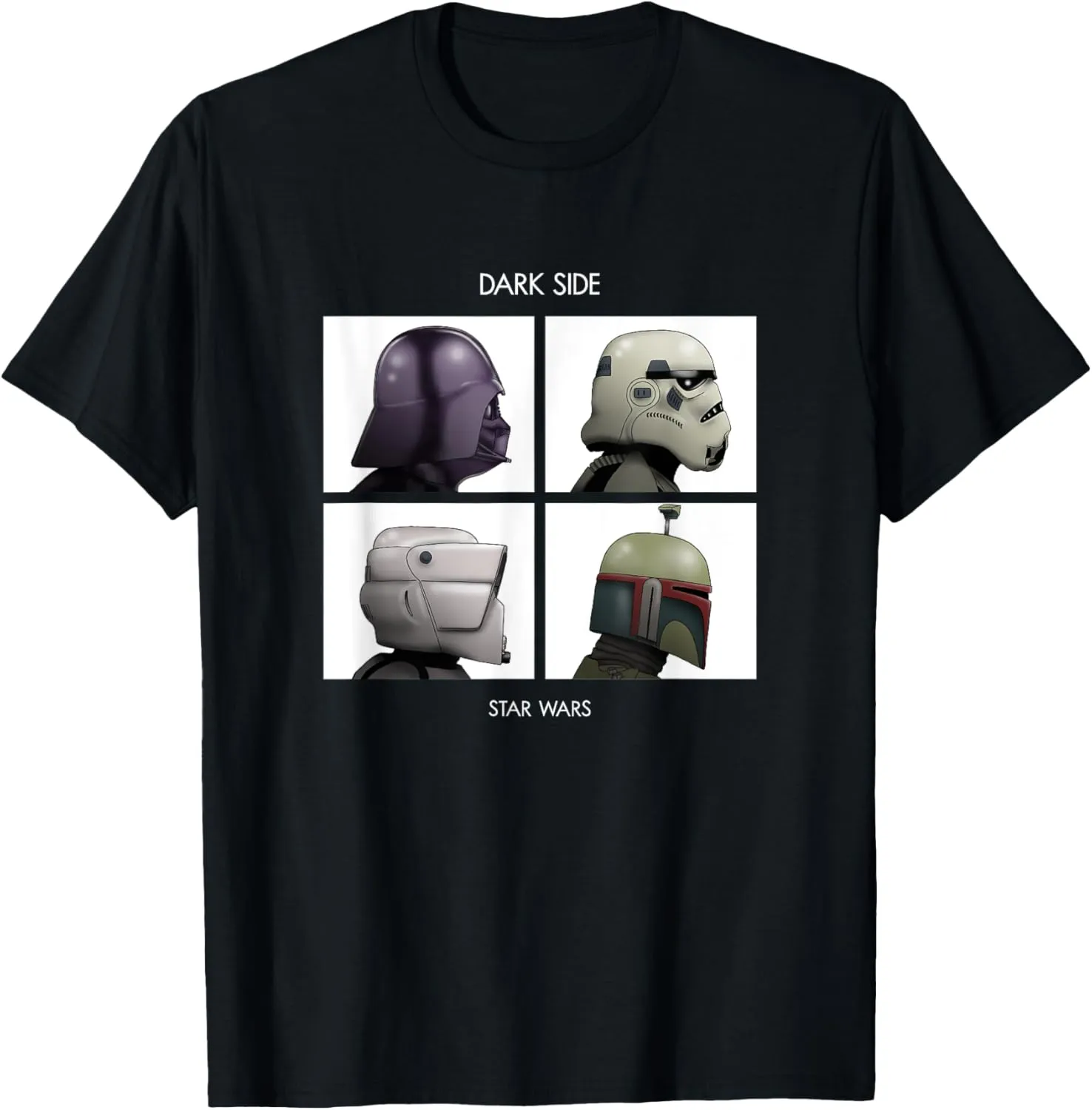 Star Wars Classic Dark Side Album Cover Character Panels T-Shirt