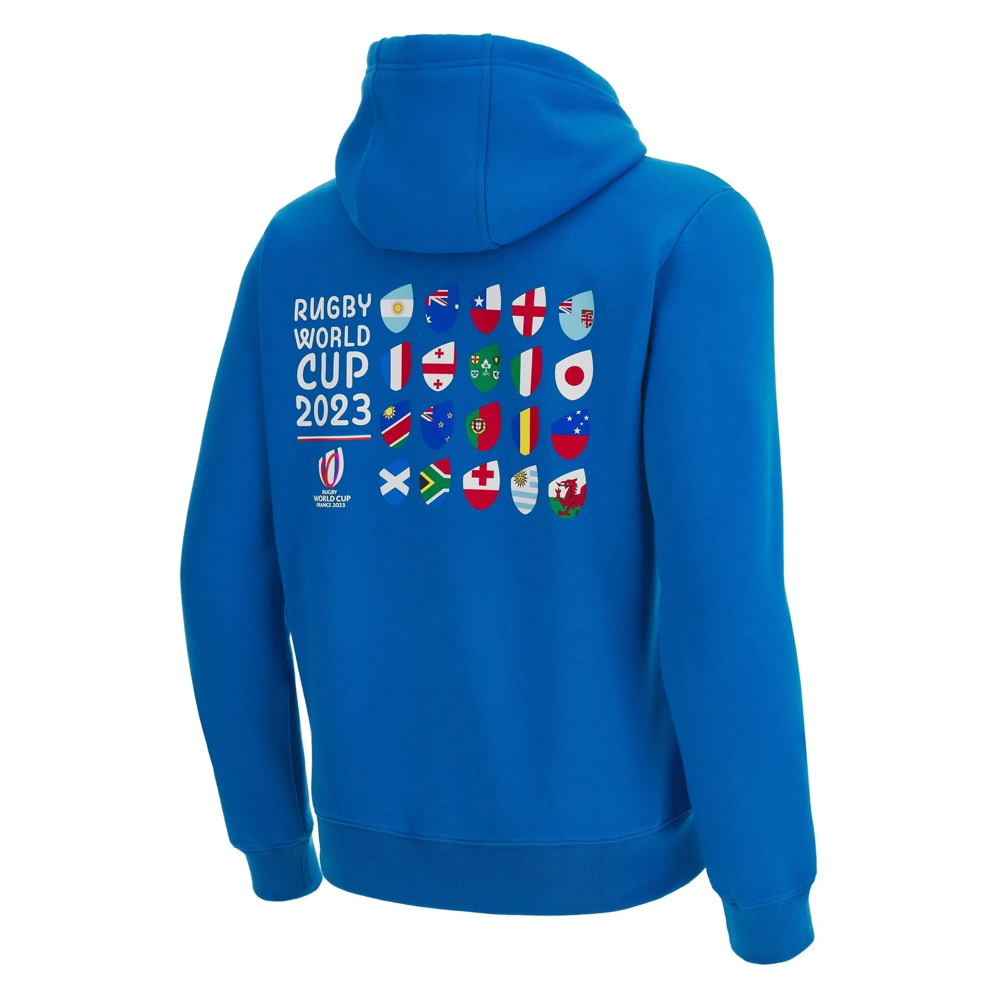 Sweat à capuche bleu & drapeaux RWC France 2023