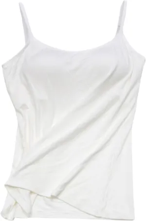 Tank Tops for Women Thread with Chest Pad Without Wearing Bra One Tank Top Camisole Tops for Women Women's Tank