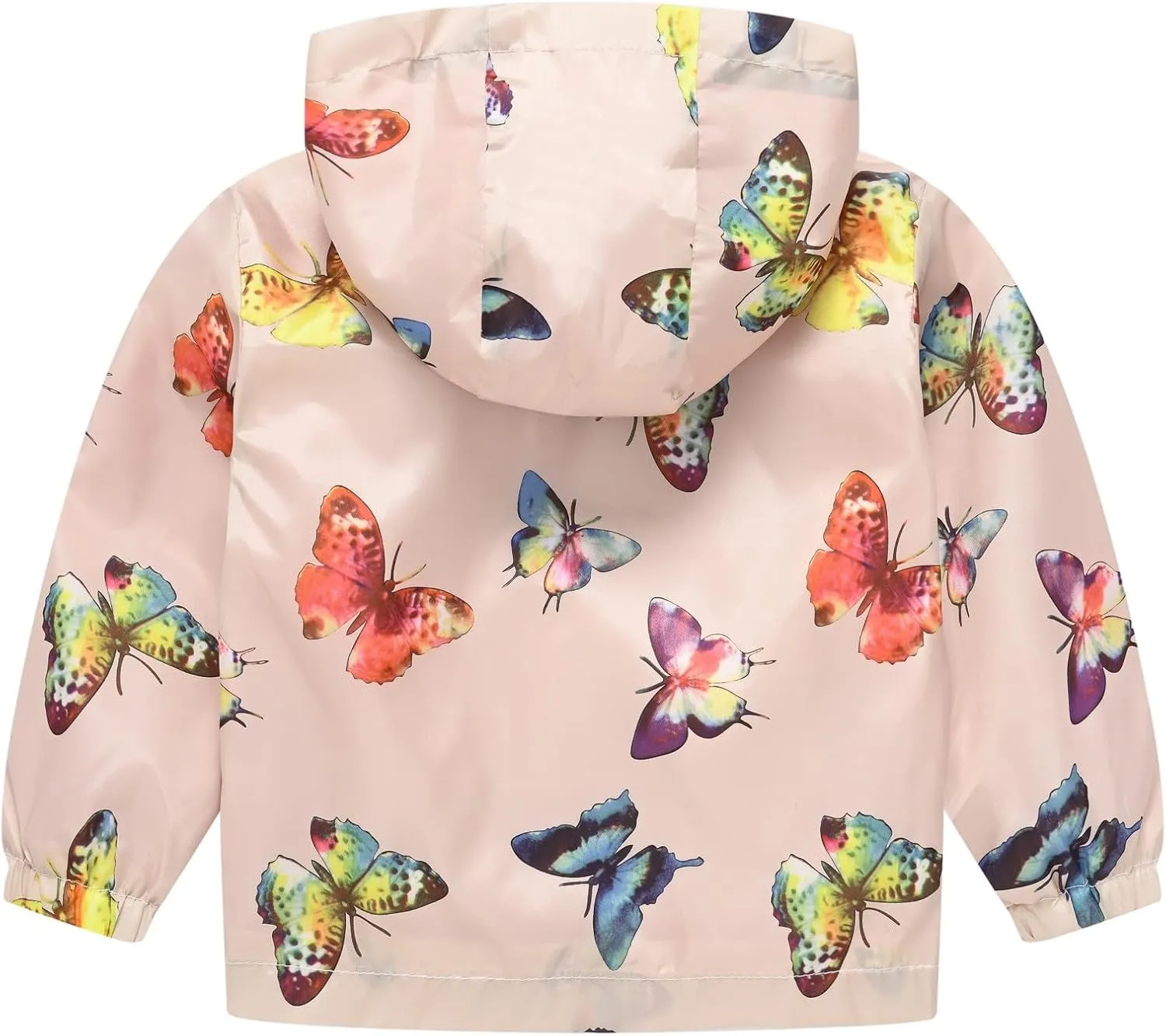 Toddler Baby Spring Jacket Girls Boys Cute Cartoon Windbreaker Coats Rain Jacket Hooded Zip Light Outerwear