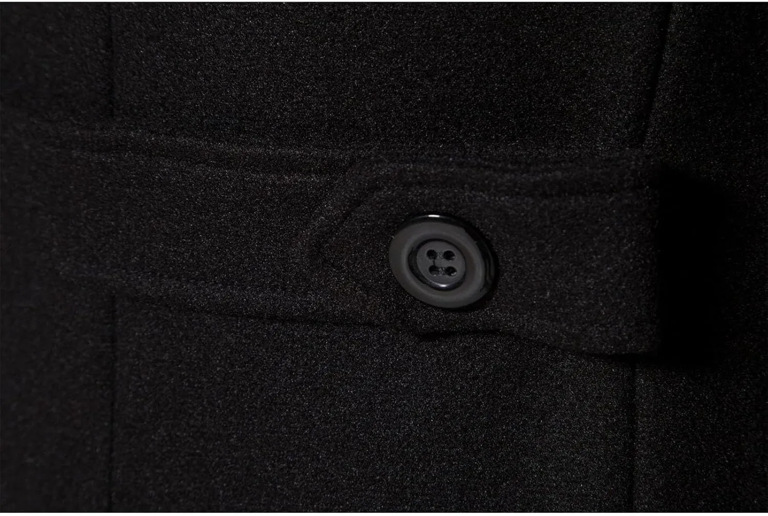 Trench Coat for Men Winter Wool Blend Jacket Double Breasted Overcoat Long Top Coat Warm Pea Coat