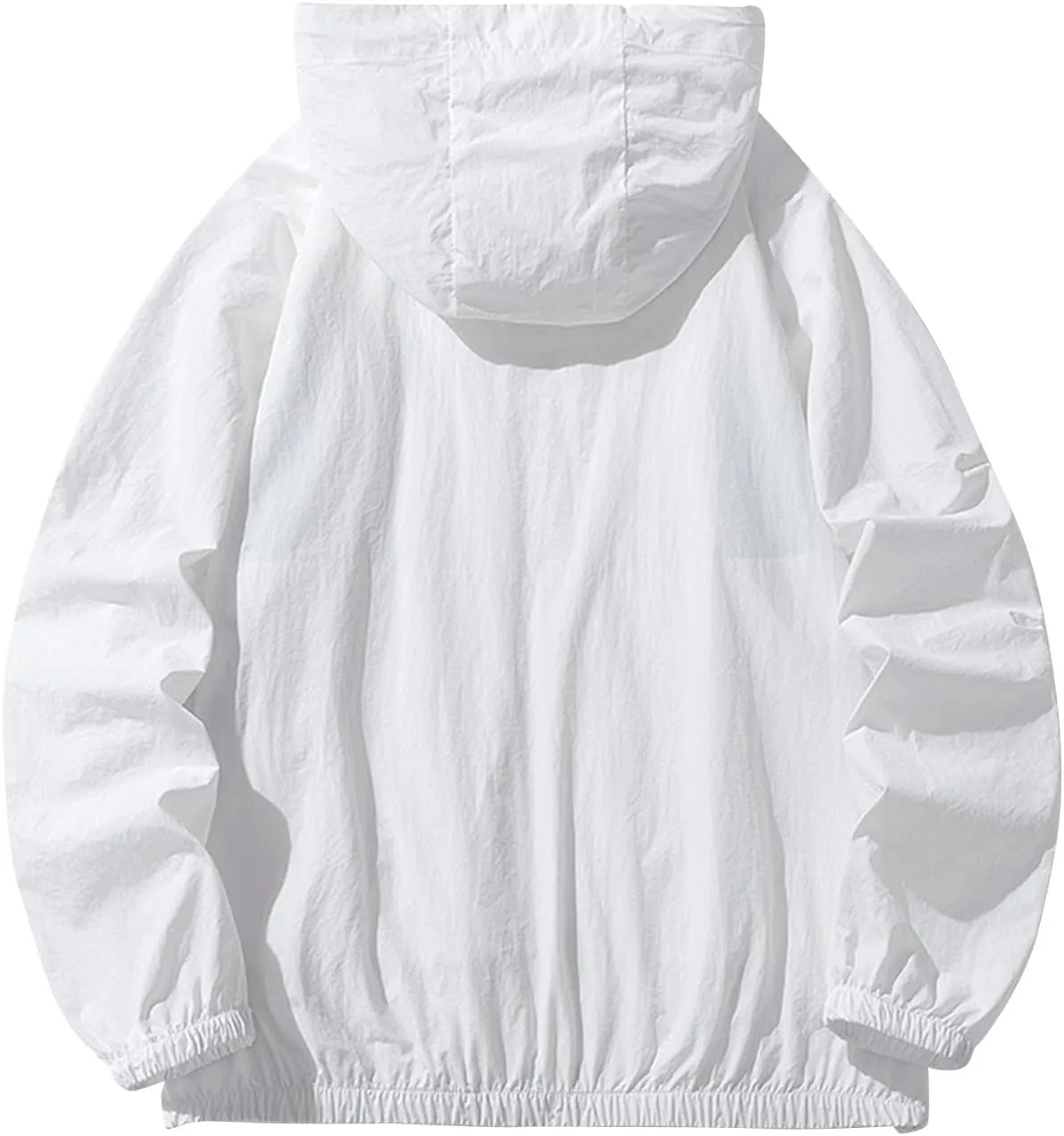 Trench Coat Men Hooded Poncho Outerwear Waterproof Work Lightweight Outerwear