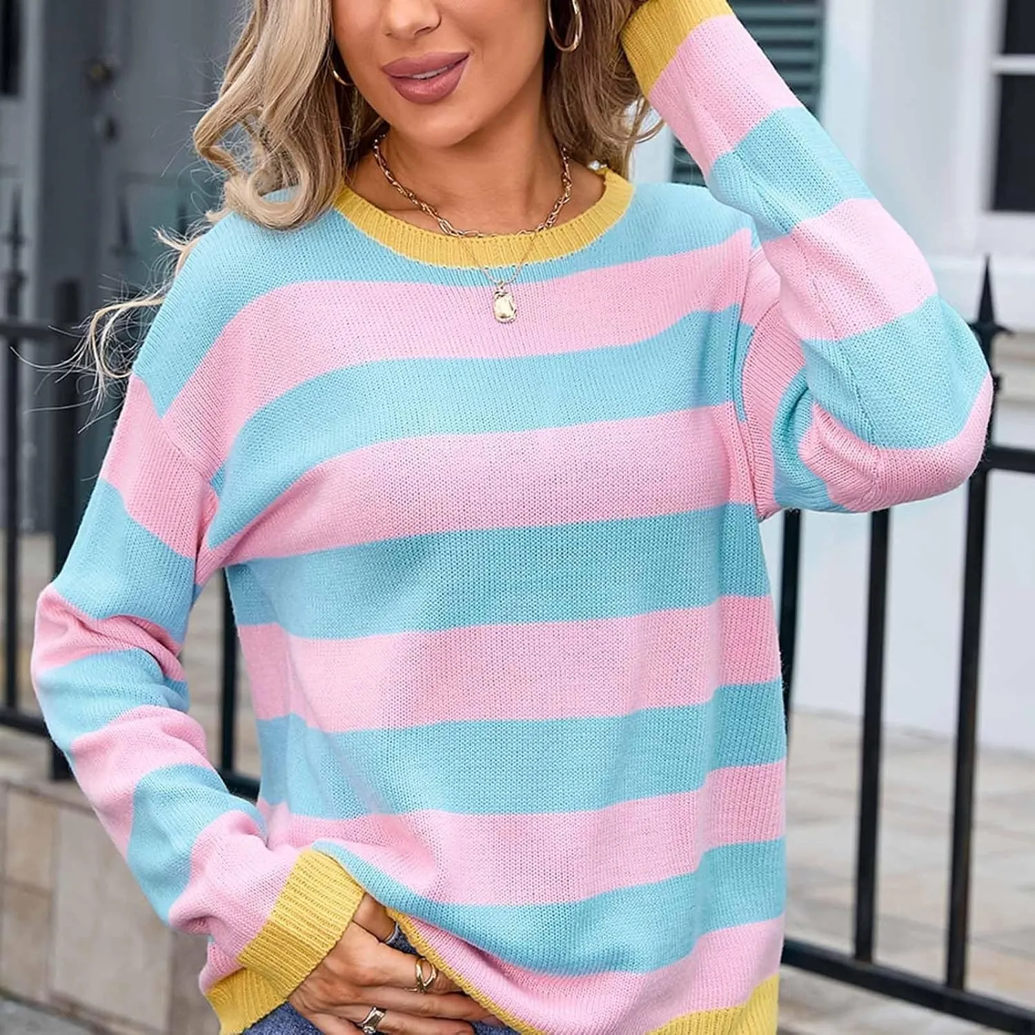 Trendy Sweatshirts Oversized for Women Hoodies Orange and White Long Sleeve Cropped Pullover Funny Loose Fit Outfit
