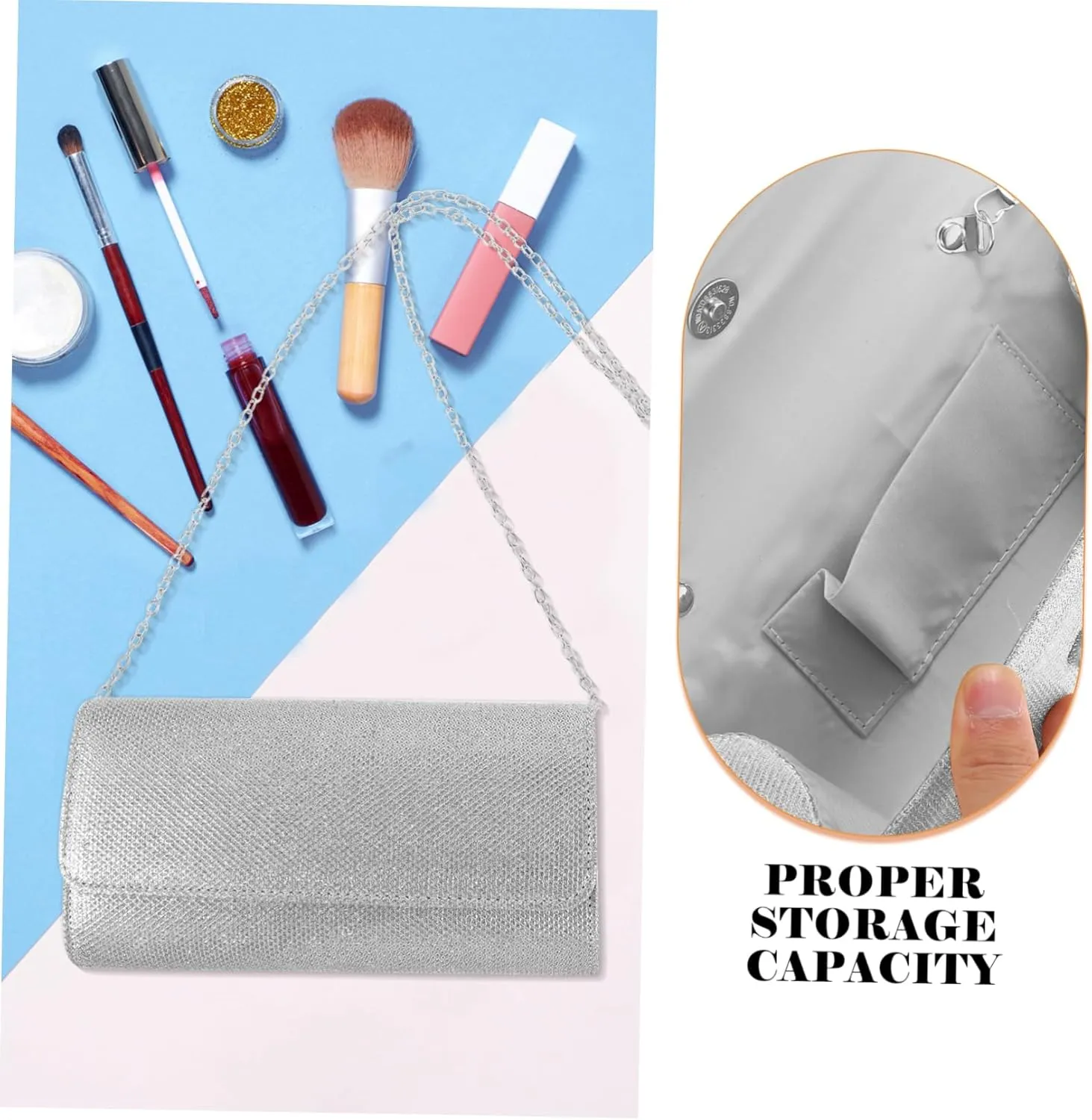 VALICLUD Handbag Evening Bag for Evening Bag Women's Evening Bag Purses Women's Carry Bag Women's Purse Evening Bag for Women Purse for Party Acrylic Shoulder Strap Gift Bag