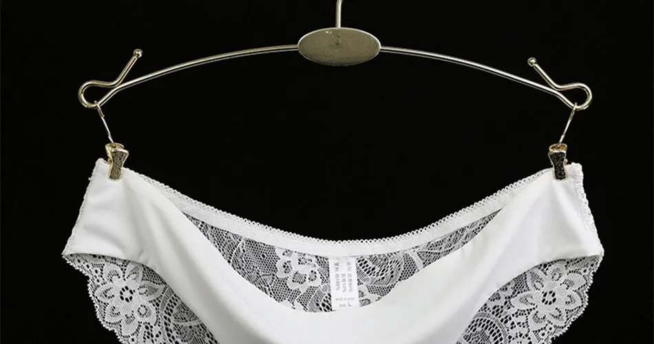 VenusFox Women's sexy seamless cotton lace panties Plus Size