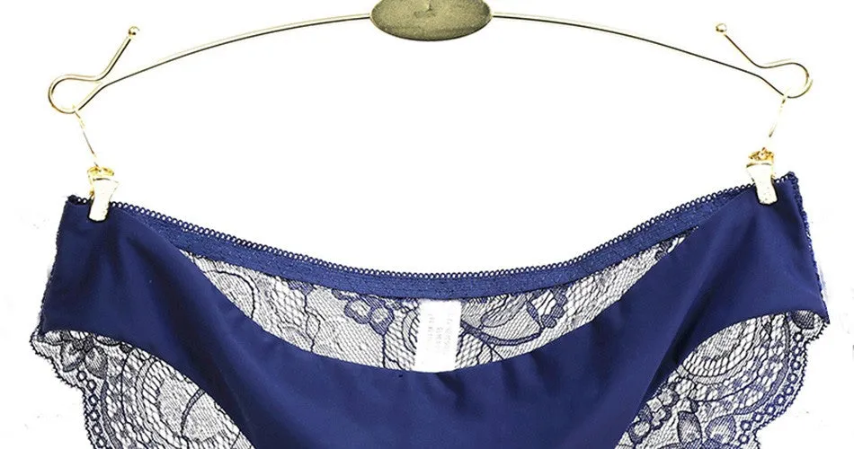 VenusFox Women's sexy seamless cotton lace panties Plus Size