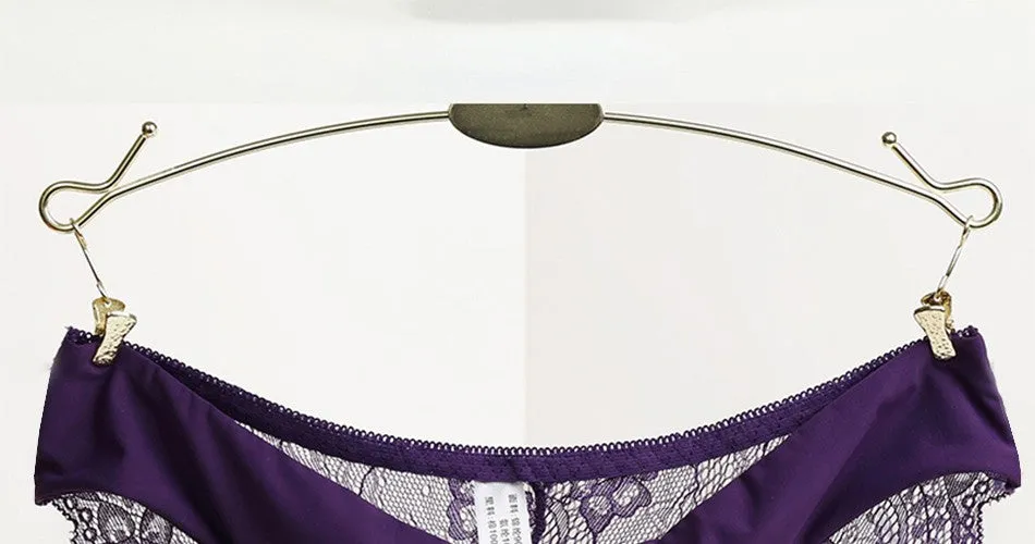 VenusFox Women's sexy seamless cotton lace panties Plus Size